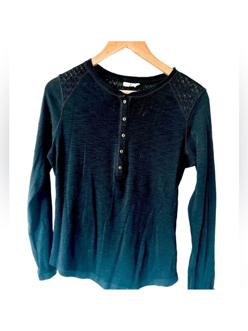 Bleu : Grey Brand Long Sleeve US M Black